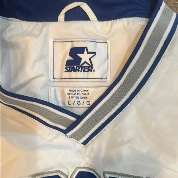 STARTER White and Blue Jacket - Picture 2 of 4